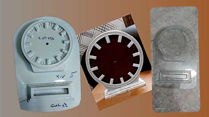 قالب طلقی ساعت کد 207 - شفاف - تصویر 1