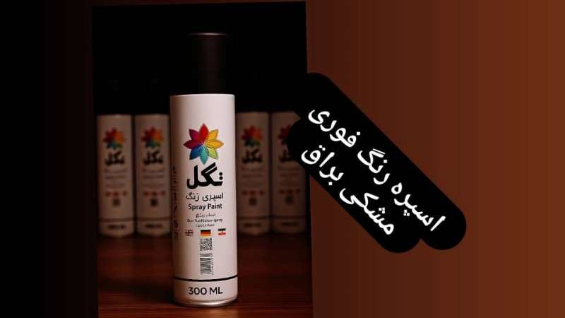 اسپری رنگ مشکی براق تک گل - مشکی - تصویر 1 اسپری رنگ مشکی براق تک گل - مشکی - تصویر 1
